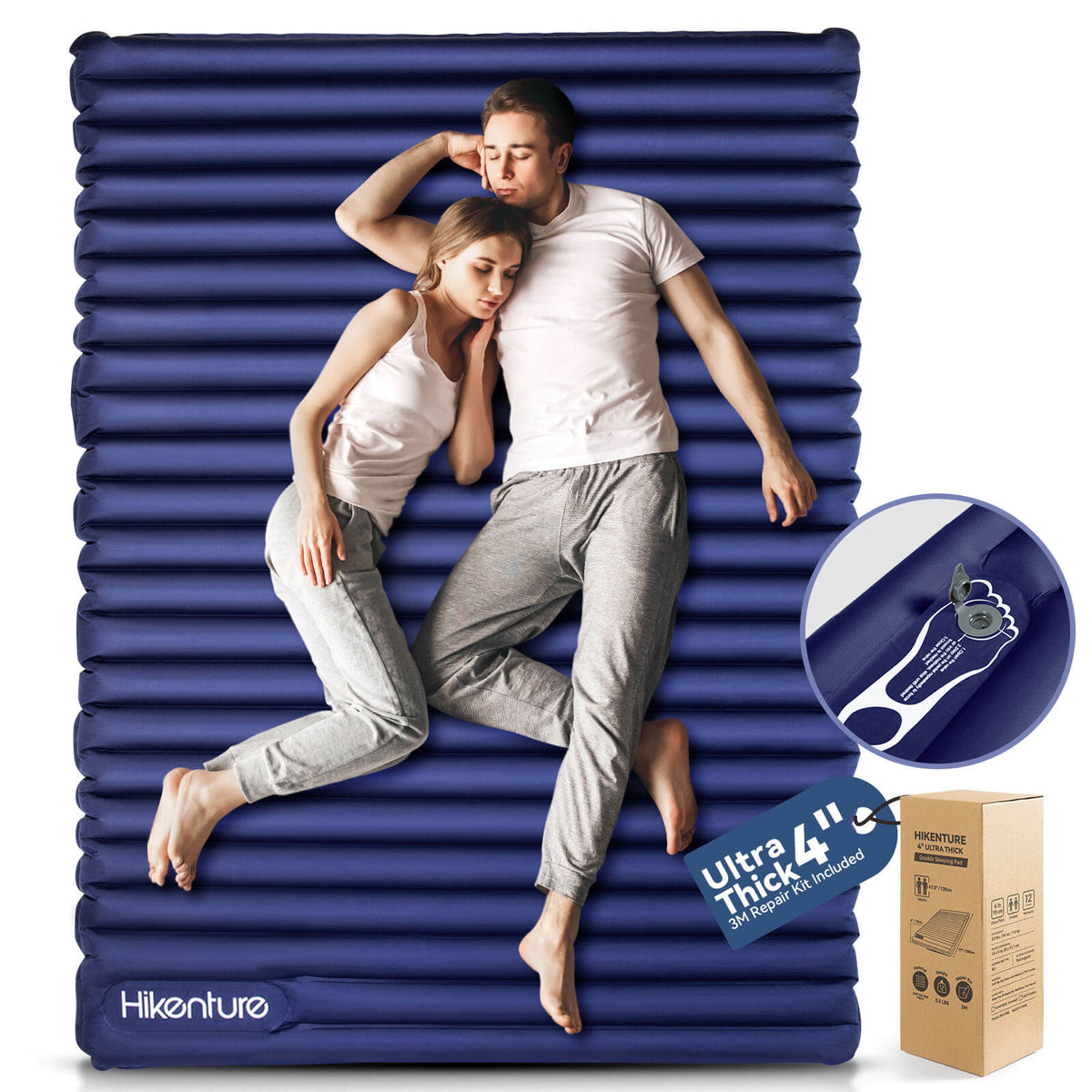 Hikenture Double Sleeping Pad for Camping