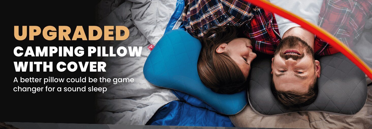 Hikenture camping pillows with removable covers