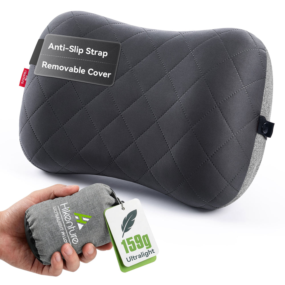 Hikenture Camping Pillow with Removable Cover, Ultralight Inflatable Pillow