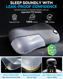 Hikenture Camping Pillow with Removable Cover - Ultralight Inflatable Pillow for Hiking,Backpacking - Upgrade Comfortable Ergonomic Air Pillow for Neck Support - Soft Travel Pillow in Car,Beach,Office