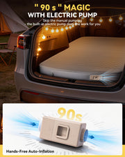 Hikenture Camping Mattress for Tesla Model Y& Suv, Electric Pump Sleeping Pad