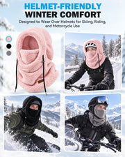 Hikenture Winter Balaclava Ski Mask for Men & Women, Thermal Neck Cover