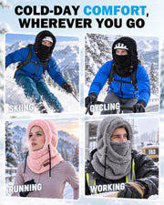 Hikenture Winter Balaclava Ski Mask for Men & Women, Thermal Neck Cover