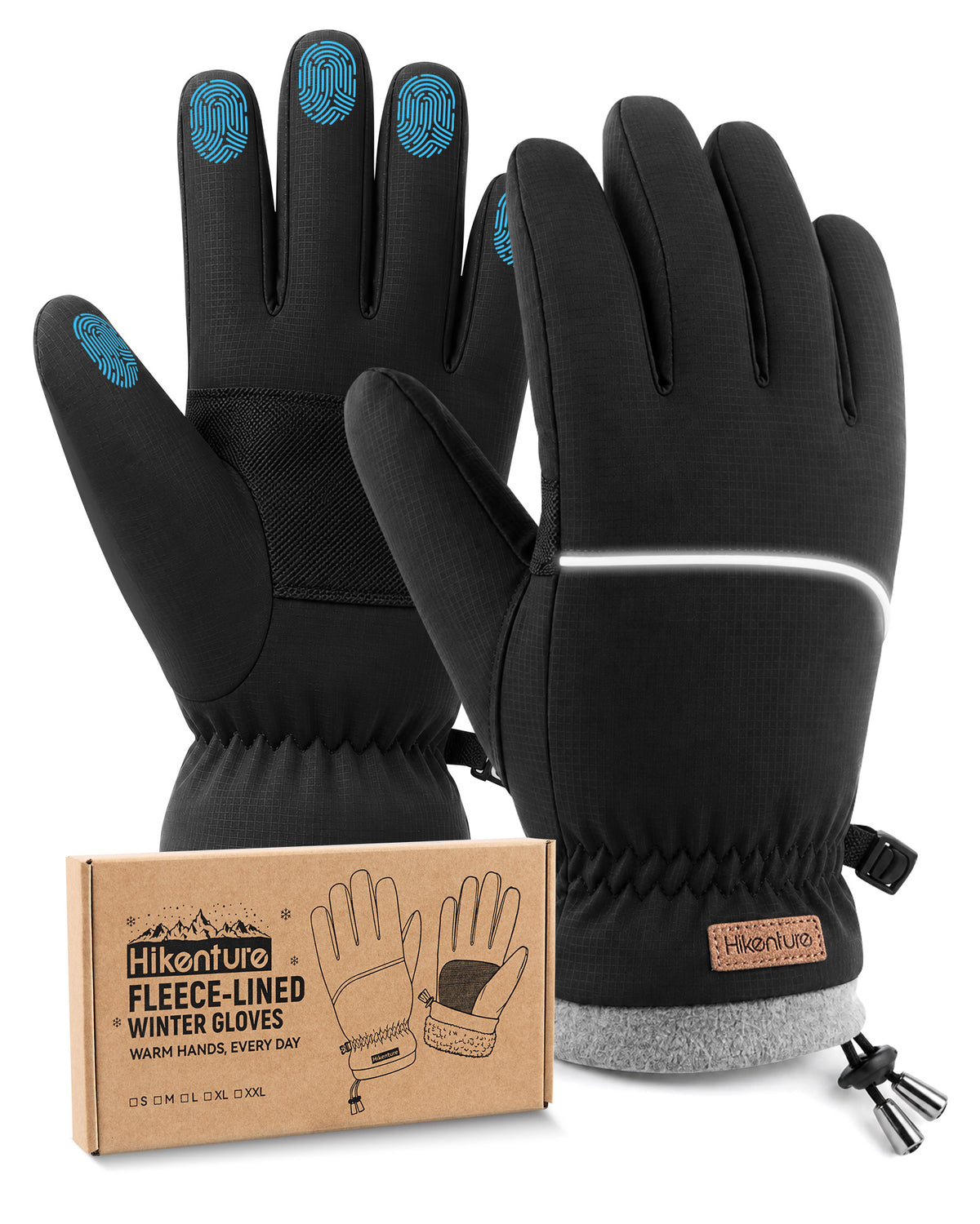 Hikenture Winter Gloves for Men Women, Thermal Warm Gloves for Cold Weather