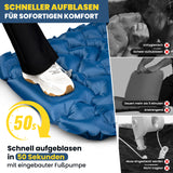 HIKENTURE Sleeping Mat 10cm Camping Air Mattress, Camping Sleeping Mat Small Pack Size, Inflatable Sleeping Mat with Foot Pump for Camping, Outdoor, Hiking, Tent - Dark blue A2