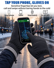 Hikenture Winter Gloves for Men Women, Thermal Warm Gloves for Cold Weather