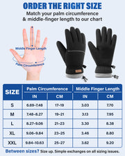 Hikenture Winter Gloves for Men Women, Thermal Warm Gloves for Cold Weather