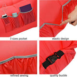 Hikenture Inflatable Lounger 2nd Generation Design ,Lightweight with a Portable Carry Bag(Red)