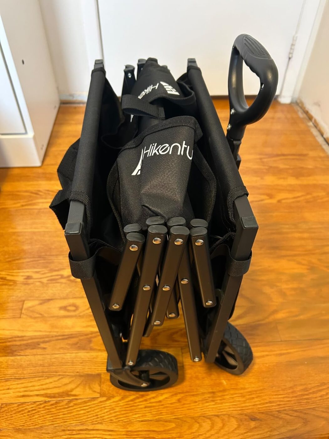 Customer photo of a folded Hikenture wagon