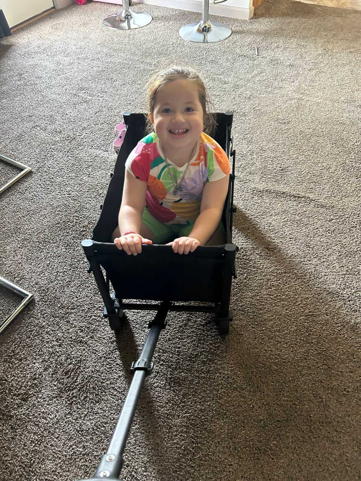 Customer-submitted photo of a Hikenture folding wagon in use
